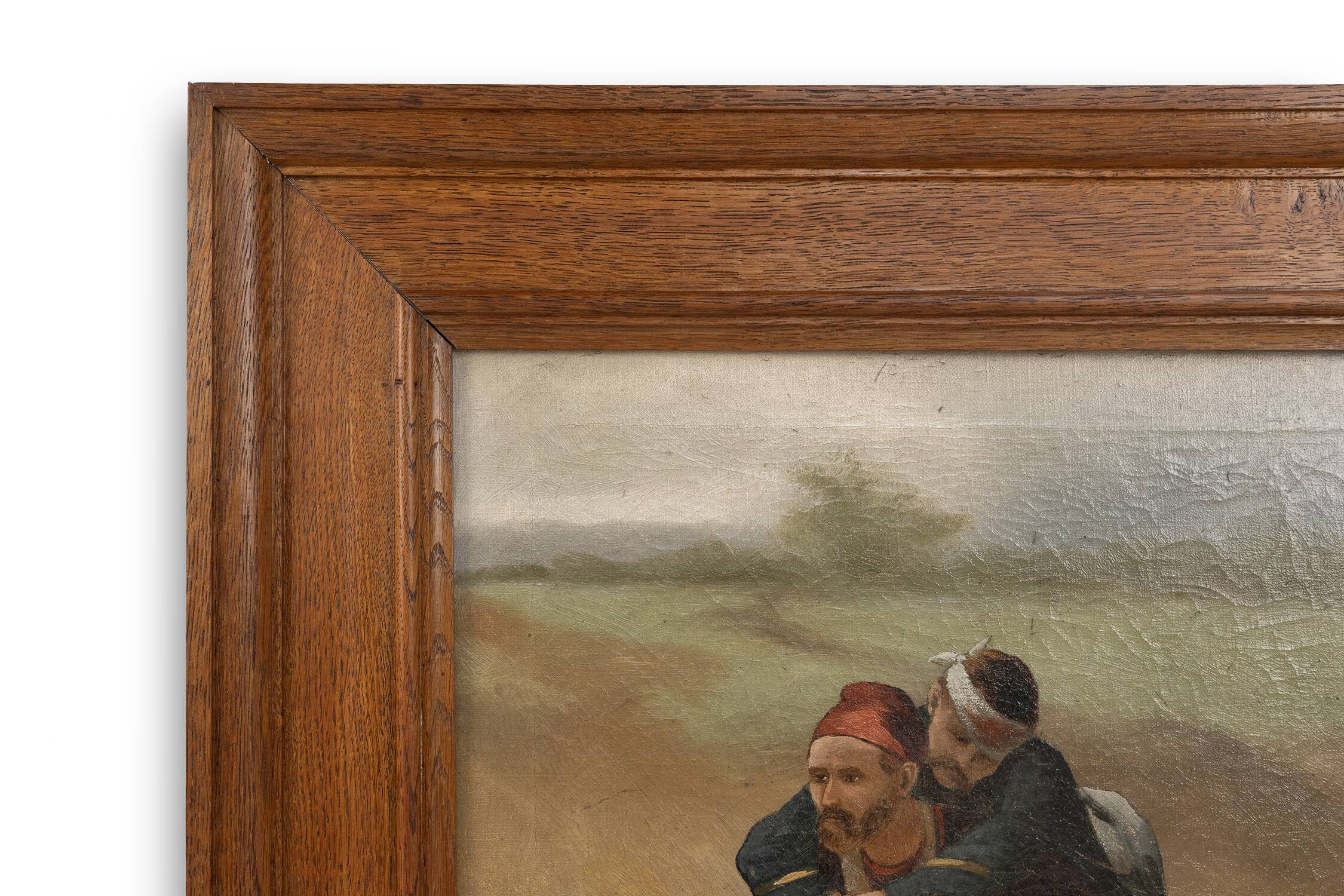 French oil painting in the style of Paul Louis Narcisse Grolleron, ca. 1900