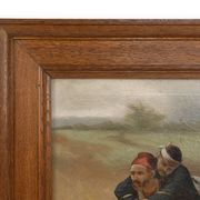 French oil painting in the style of Paul Louis Narcisse Grolleron, ca. 1900
