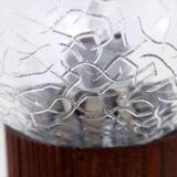 Table lamp in wood and glass