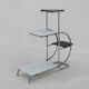 1930s Bauhaus Flower Stand with Glass, Czechoslovakia