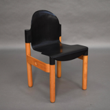 Chaise en plastique et bouleau par Gerd Lange pour Thonet années 70