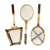 Pack of 3 vintage tennis rackets