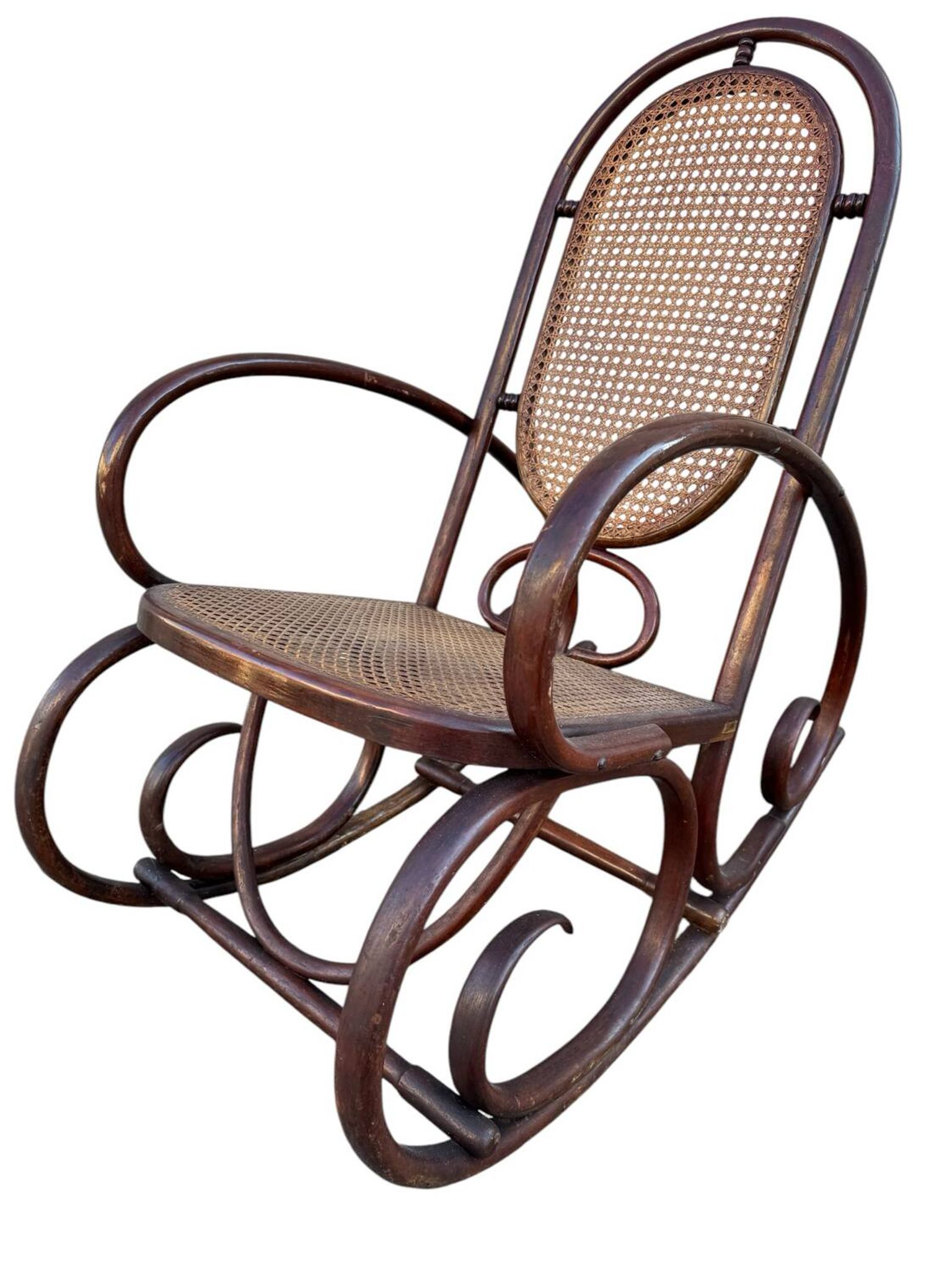 Set de 2 Rocking-chairs Style Thonet 19’s