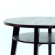 Round Black Coffee Table, Czechoslovakia 1960s
