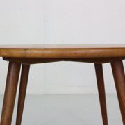Table basse ronde scandinave en teck moderne, Danemark des années 1960