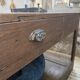 Table de gantier drapière 1900 chêne massif 330cm XL