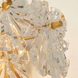 pair of crystal wall lights by Kinkeldey, Germany, 1970s.