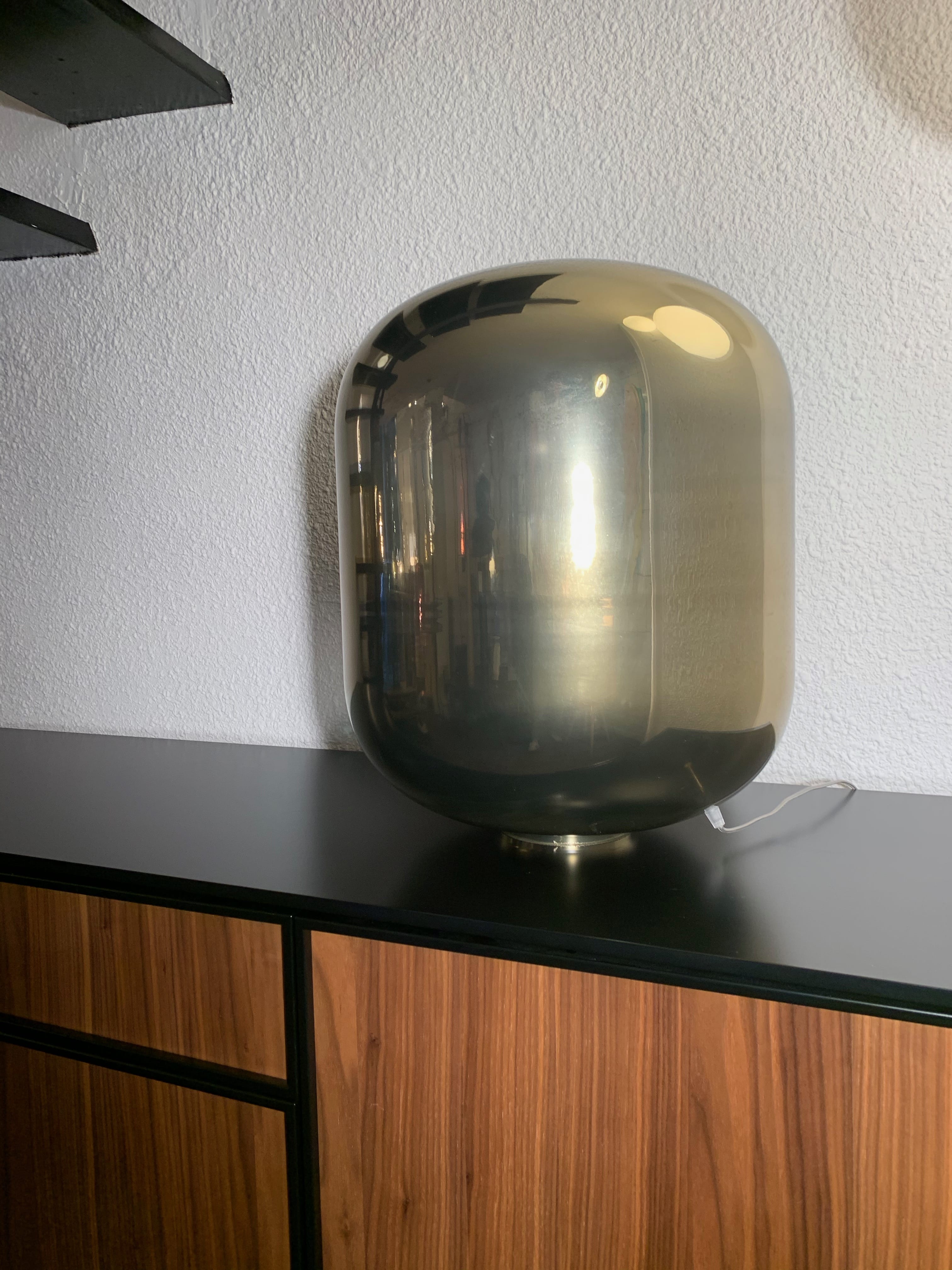 Golden glass lamp