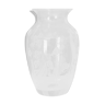 Vase cristal d’Arque gravé fleurs France