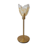 Amber and citrine draped globe table lamp dlg Murano