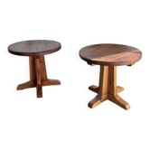 Guéridons tables d’appoint 1960 mobilier de montagne