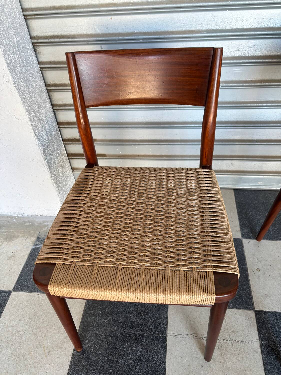 Set of 5 chairs from the 1950s designed by Georg Leowald.