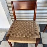 Set of 5 chairs from the 50s designed by Georg Leowald