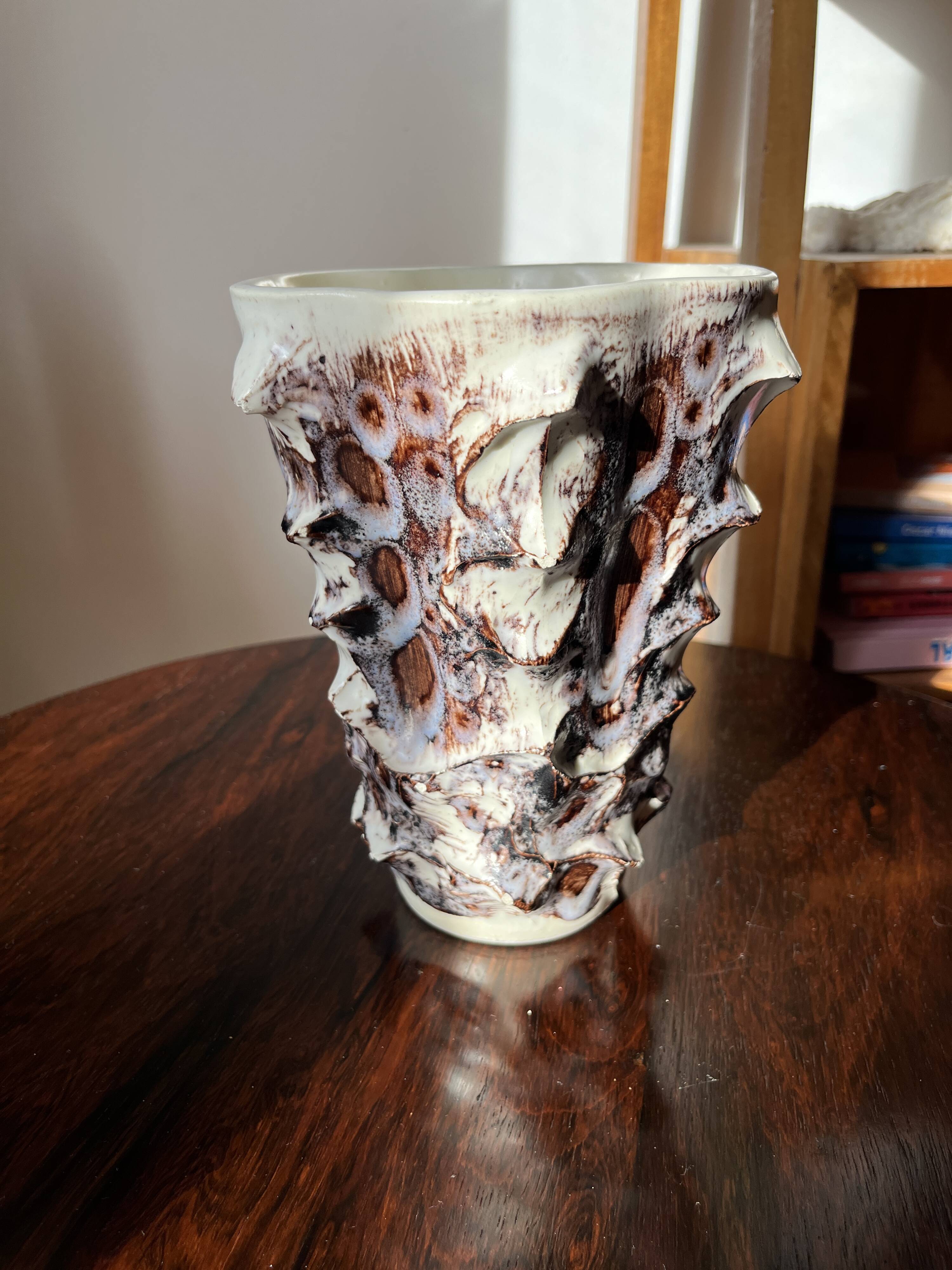 Large vintage Vallauris vase, antique ceramic