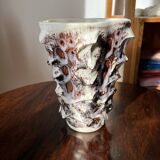Large vintage Vallauris vase, antique ceramic