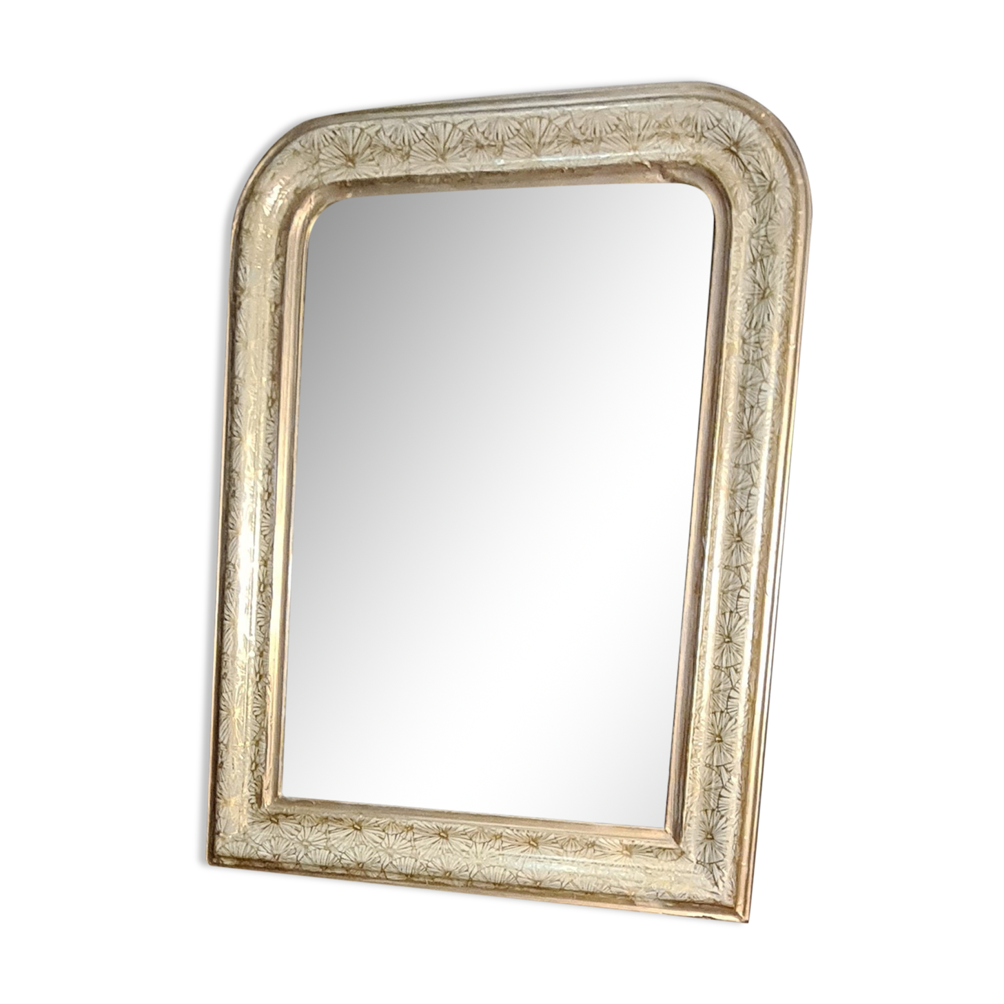 Mirror louis philippe 1900 original wood 60x45 mercury glass