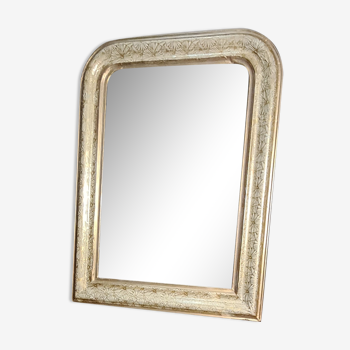 Mirror louis philippe 1900 original wood 60x45 mercury glass