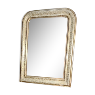 Mirror louis philippe 1900 original wood 60x45 mercury glass