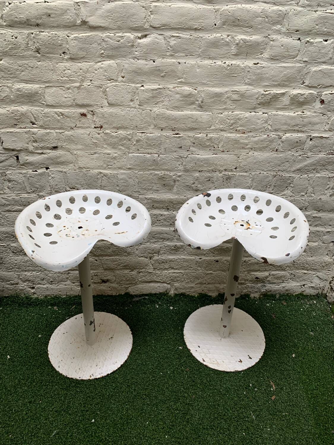 2 tabourets siège de tracteur