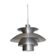 Danish pendant light in aluminum, 1970