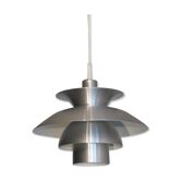 Danish pendant light in aluminum, 1970