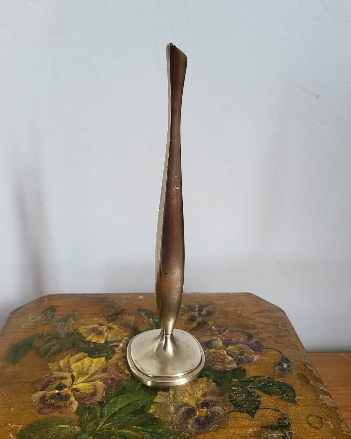 Brass soliflore vase
