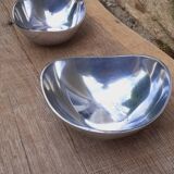 Pair of cast aluminum cups, 1970s