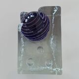 Glass candlestick, 80s