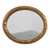 Art Deco oval gilt oak mirror, Belgium 1920s
