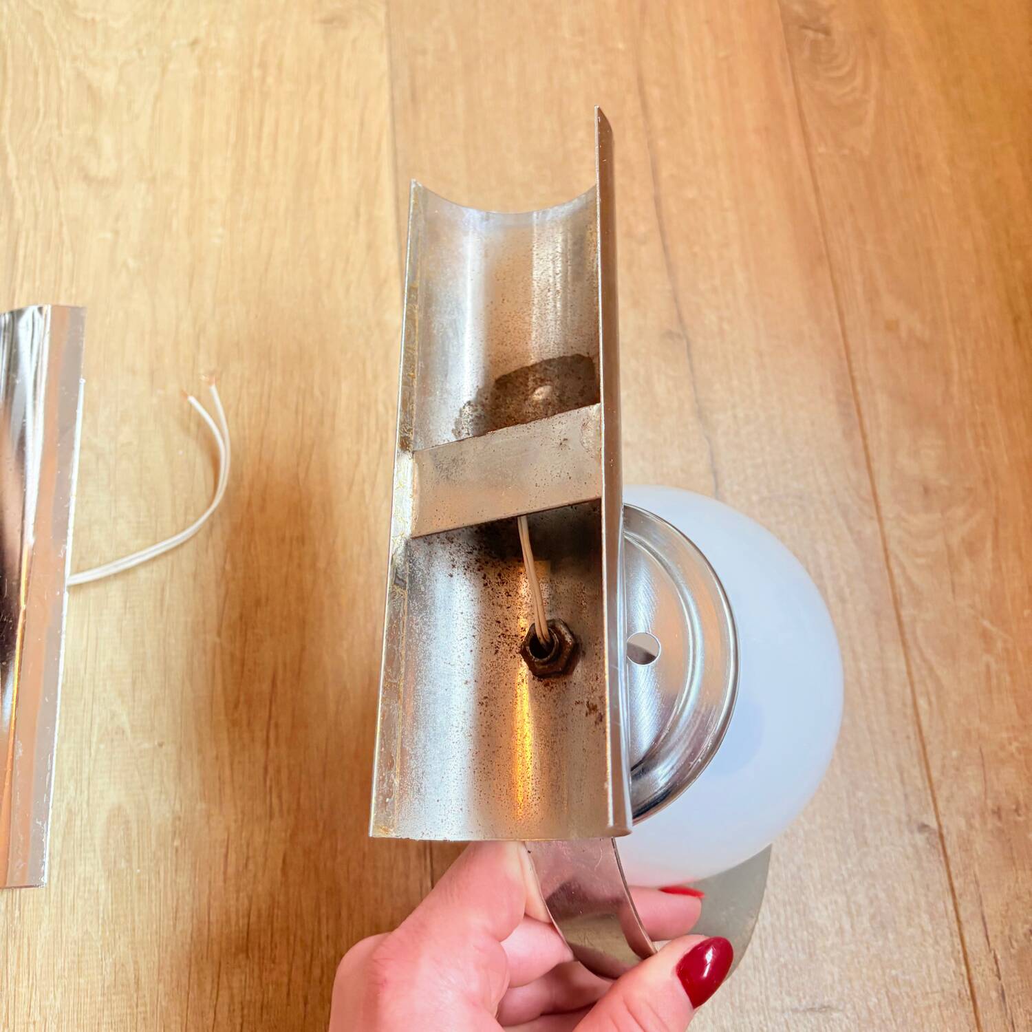 Pair of Space Age wall lights