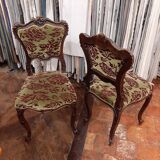 Paire de chaises néo Louis XV