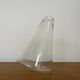 Vase verre culbuto H 21cm