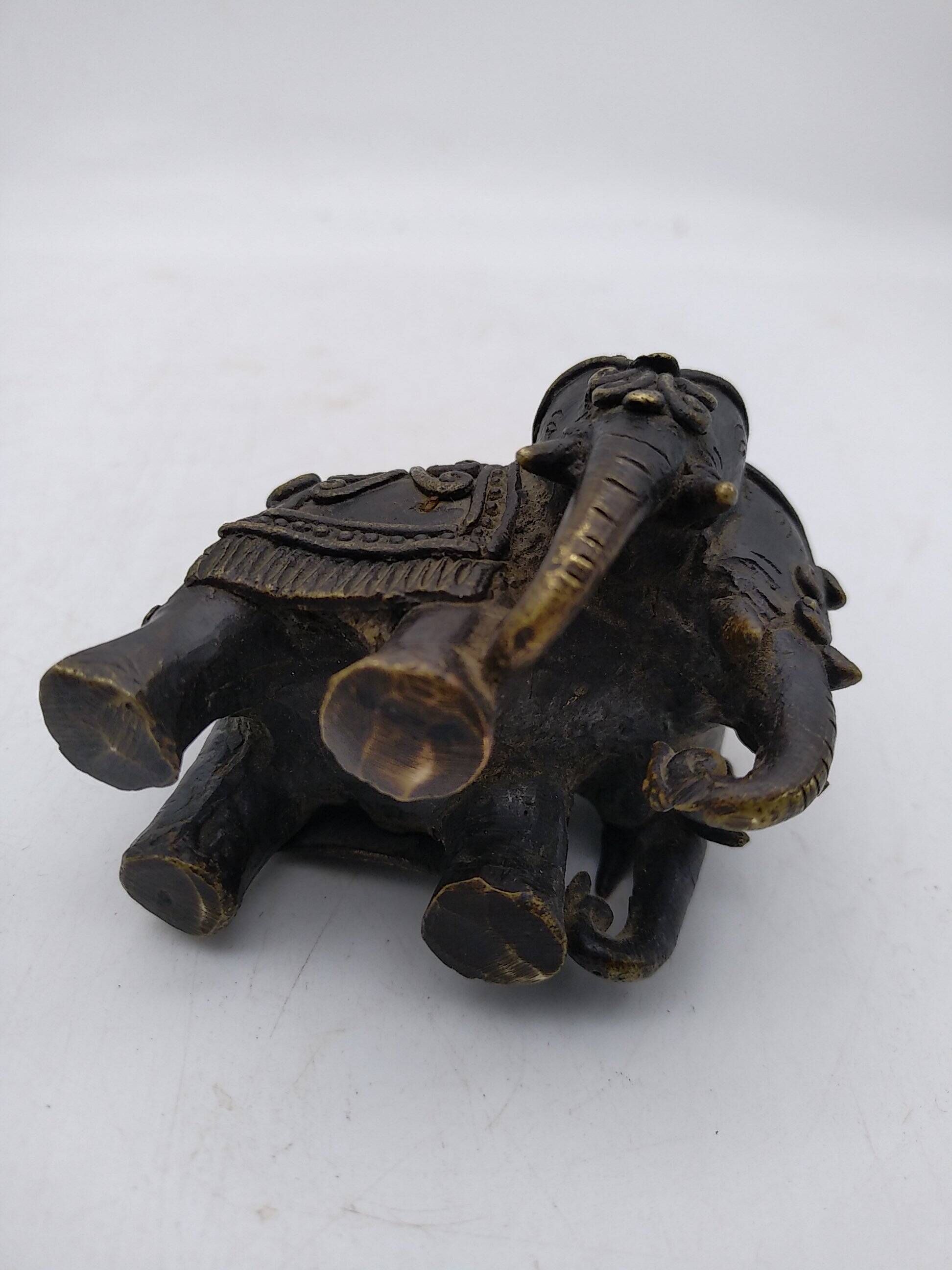 Airavata elephant in bronze. 19th century India.