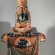 Master of Nimy, 4-handled vase (49cm) with plant decoration