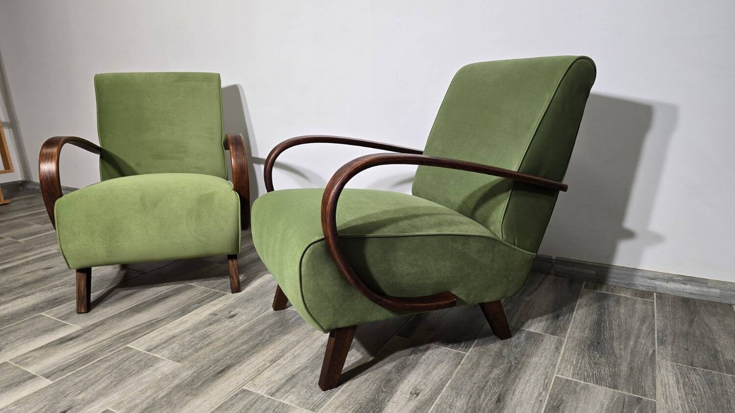 Ensemble de chaises longues par Jindrich Halabala, années 1940