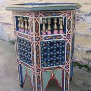 Hand-painted Moroccan octagonal coffee table