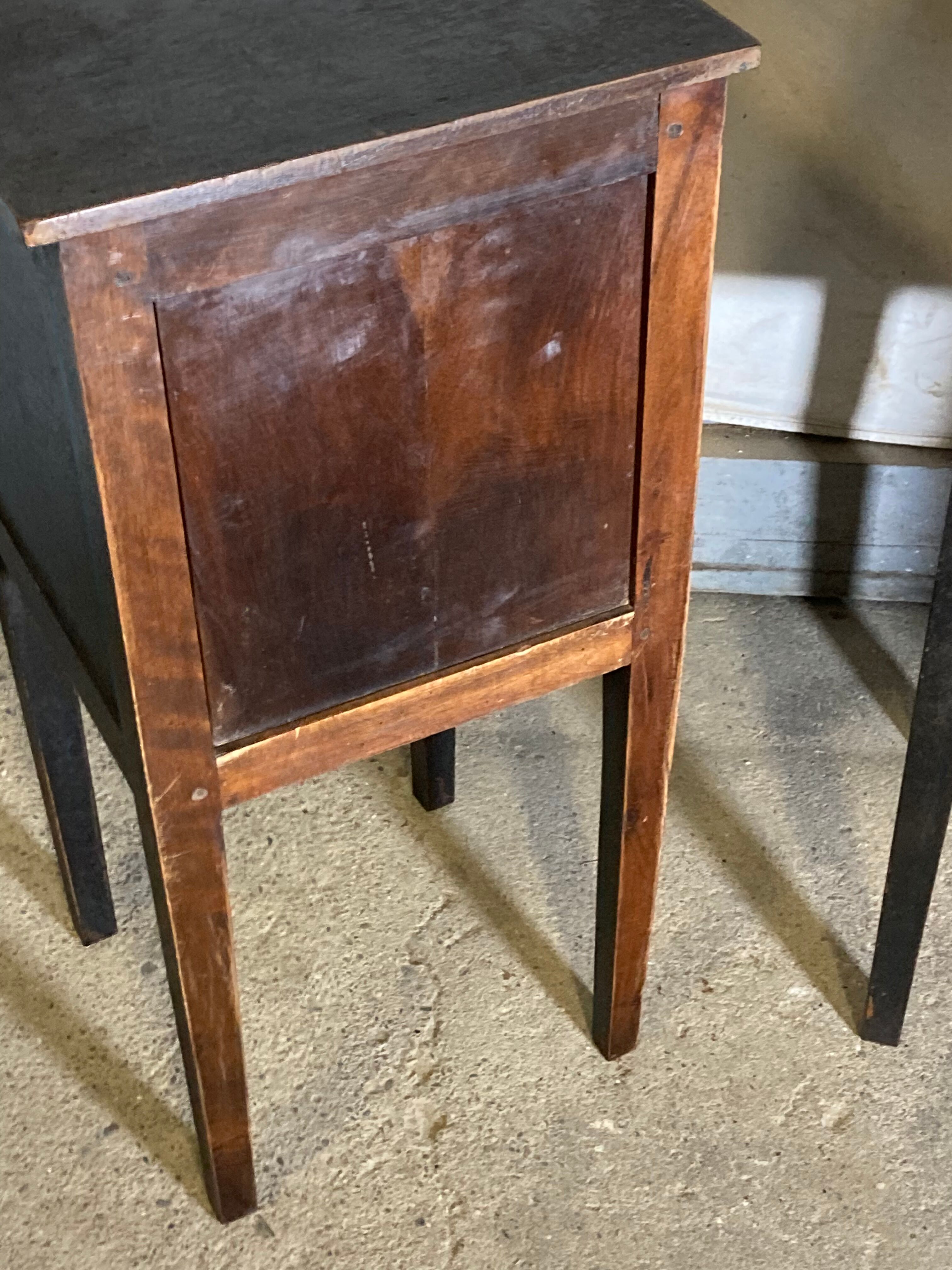 Pair of directoire bedside