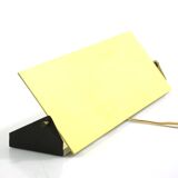 Large 1950s Anvia yellow metal wall lamp Perriand style