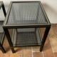 Paire de tables d’appoint vintage 70 Pierre Vandel