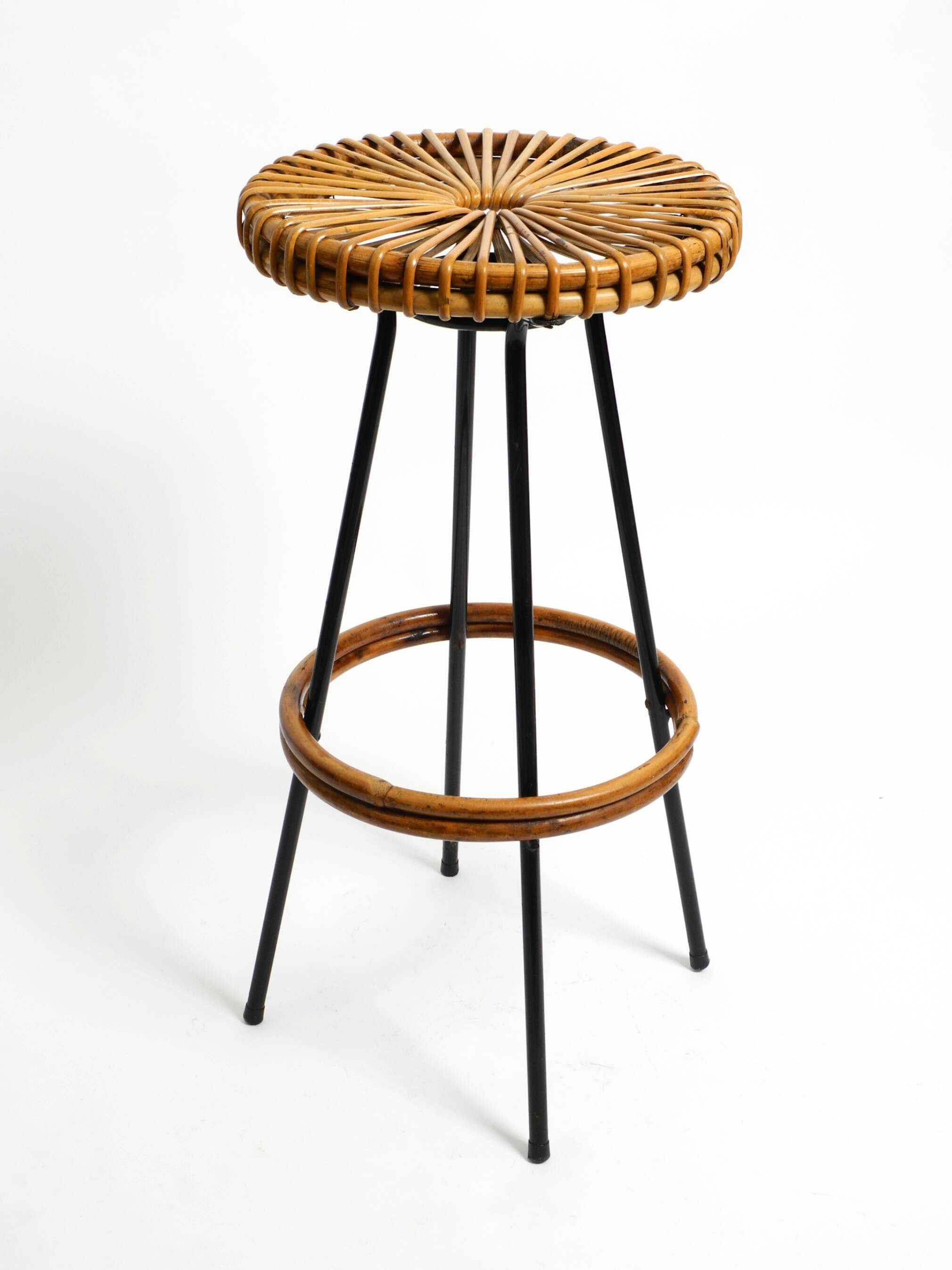 1960s bamboo bar stool by dirk van sliedregt for rohé noordwolde netherland