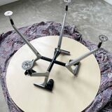 Tecno Nomos Round Table Brushed Metal