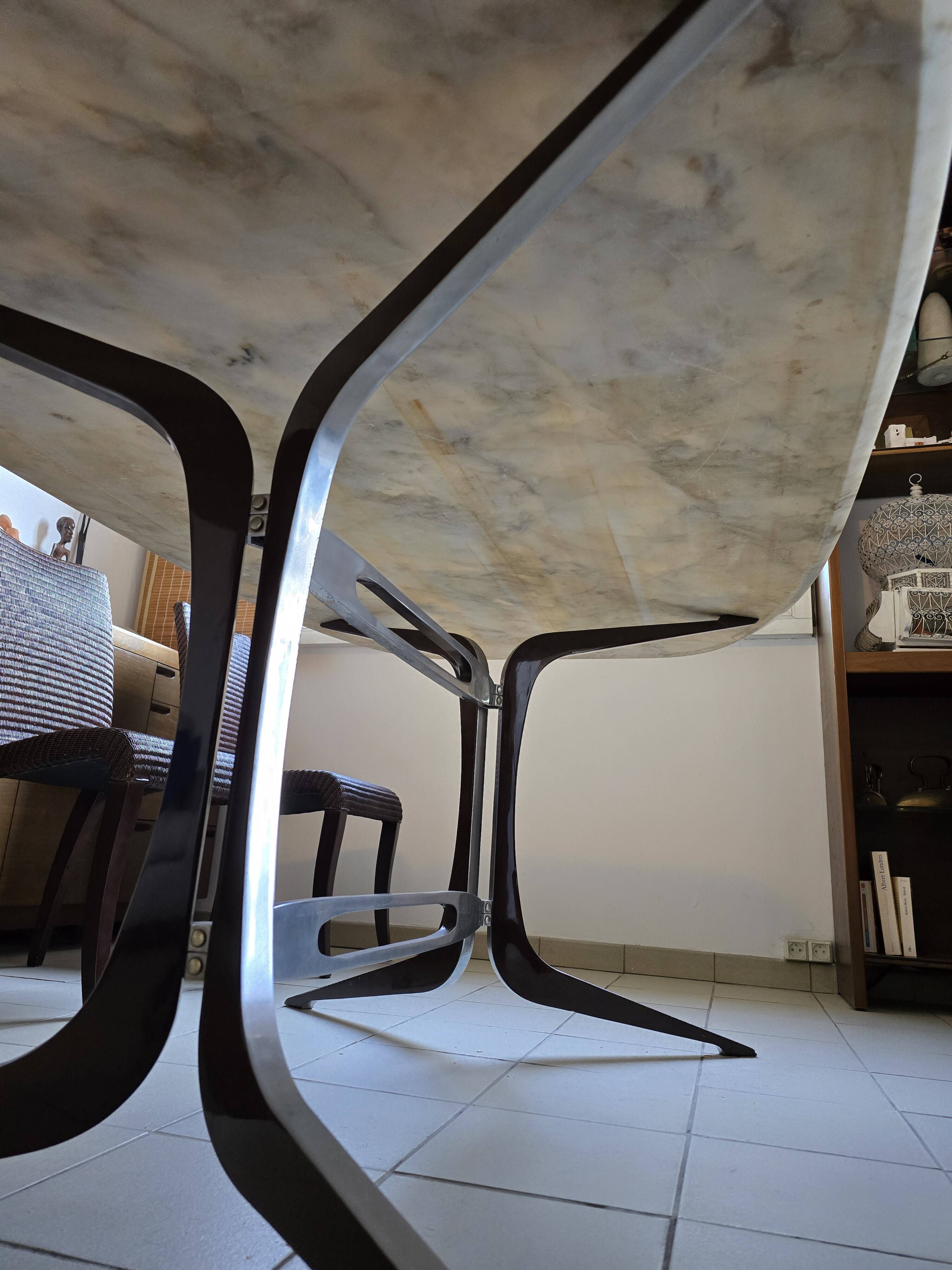 Marble table by Pierre Pichard, 1970, Ligne Roset.