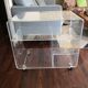 Designer TV unit David Lange vintage Plexiglas