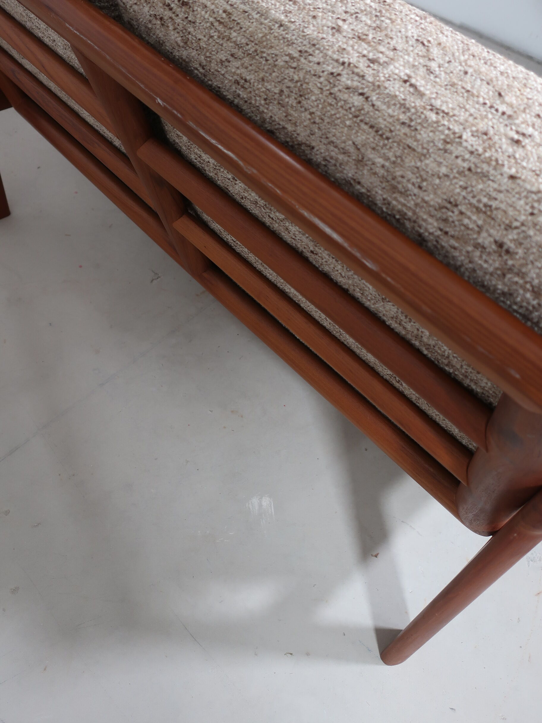 Two-seater sofa in massive teak 60s edition Dyrlund