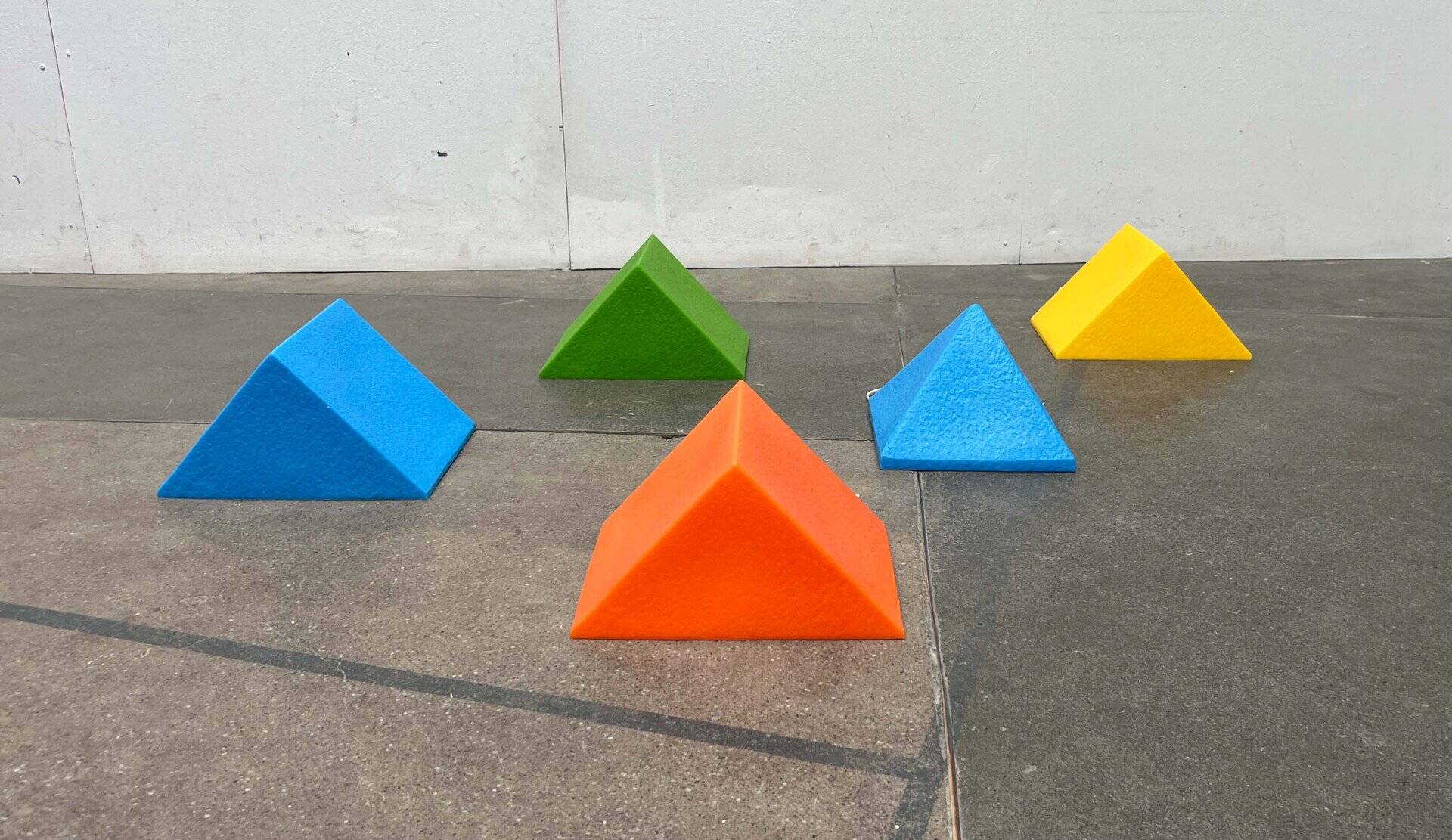 Postmodern Pyramide Shape Floor or Table Lamp from Heico, 1980s