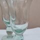 Service of 5 blown glass stemmed glasses
