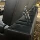Jori designer sofa in brown leather 3 seats