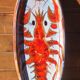 Vallauris earthenware plate signed by Kurt and Monique Brunner - lobster