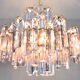 Large Venini Mid Century Italian Modern Triedri Murano Glass Chandelier