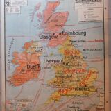 School map Vidal-Lablache No. 28 British Isles